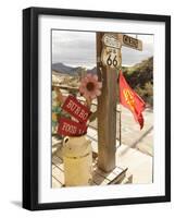 Route 66, Oatman, Arizona, USA-Julian McRoberts-Framed Photographic Print