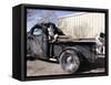 Route 66, Prewitt, New Mexico, USA-Julian McRoberts-Framed Stretched Canvas