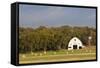 Route 66 Rock of Ages Farm, Arcadia, Oklahoma, USA-Walter Bibikow-Framed Stretched Canvas