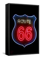 Route 66 Sign, Albuquerque, New Mexico, USA-Julien McRoberts-Framed Stretched Canvas
