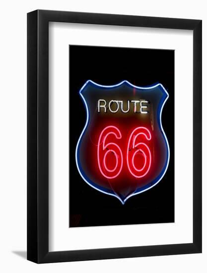 Route 66 Sign, Albuquerque, New Mexico, USA-Julien McRoberts-Framed Photographic Print