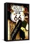 Route 66 - sign - Arizona - United States-Philippe Hugonnard-Framed Stretched Canvas