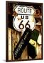 Route 66 - sign - Arizona - United States-Philippe Hugonnard-Framed Premium Photographic Print