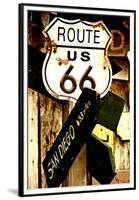 Route 66 - sign - Arizona - United States-Philippe Hugonnard-Framed Premium Photographic Print