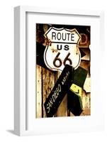 Route 66 - sign - Arizona - United States-Philippe Hugonnard-Framed Photographic Print