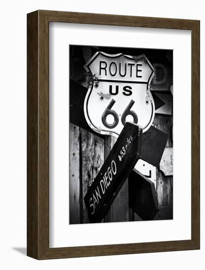 Route 66 - sign - Arizona - United States-Philippe Hugonnard-Framed Photographic Print