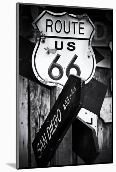 Route 66 - sign - Arizona - United States-Philippe Hugonnard-Mounted Photographic Print