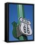 Route 66 Sign, Chandler City, Oklahoma, United States of America, North America-Richard Cummins-Framed Stretched Canvas