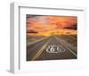 Route 66 Sign Mojave Desert-null-Framed Premium Giclee Print