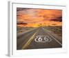 Route 66 Sign Mojave Desert-null-Framed Art Print