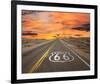 Route 66 Sign Mojave Desert-null-Framed Art Print