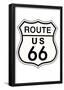 Route 66 Sign Travel Print Poster-null-Framed Poster