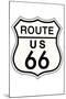 Route 66 Sign Travel-null-Mounted Art Print