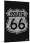 Route 66 Towns Text Poster-null-Mounted Poster