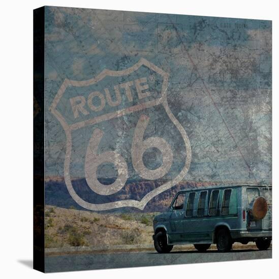 Route 66 Van-Lauren Gibbons-Stretched Canvas