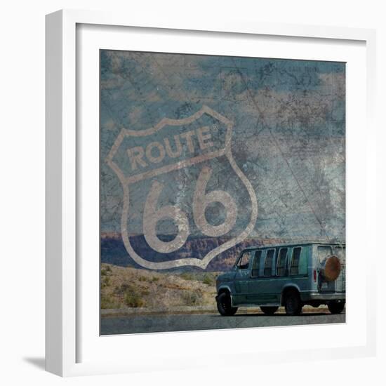 Route 66 Van-Lauren Gibbons-Framed Art Print