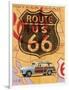 Route 66 Vintage Postcard-Edward M. Fielding-Framed Art Print