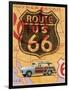 Route 66 Vintage Postcard-Edward M. Fielding-Framed Art Print