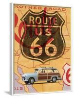 Route 66 Vintage Postcard-Edward M. Fielding-Framed Art Print