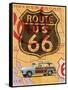 Route 66 Vintage Postcard-Edward M. Fielding-Framed Stretched Canvas