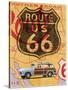 Route 66 Vintage Postcard-Edward M. Fielding-Stretched Canvas