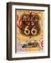 Route 66 Vintage Postcard-Edward M. Fielding-Framed Art Print