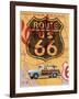 Route 66 Vintage Postcard-Edward M. Fielding-Framed Art Print