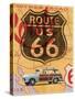 Route 66 Vintage Postcard-Edward M. Fielding-Stretched Canvas