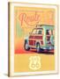 Route 66 Vintage Travel-Edward M. Fielding-Stretched Canvas