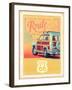 Route 66 Vintage Travel-Edward M. Fielding-Framed Art Print