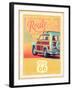 Route 66 Vintage Travel-Edward M. Fielding-Framed Art Print