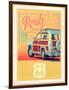 Route 66 Vintage Travel-Edward M. Fielding-Framed Art Print