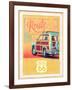 Route 66 Vintage Travel-Edward M. Fielding-Framed Art Print