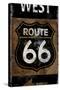 Route 66 West-Luke Wilson-Stretched Canvas