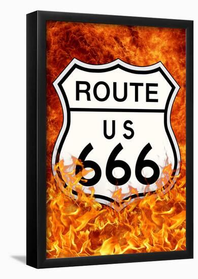 Route 666 Highway to Hell-null-Framed Poster