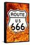 Route 666 Highway to Hell-null-Framed Stretched Canvas