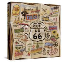 Route 66-Dupre-Stretched Canvas