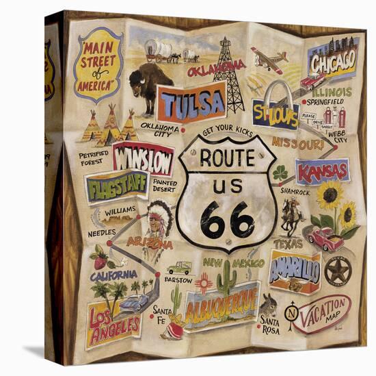 Route 66-Dupre-Stretched Canvas