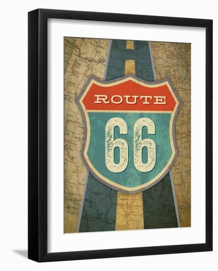 Route 66-Renee Pulve-Framed Art Print