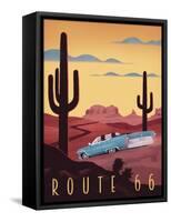 Route 66-Martin Wickstrom-Framed Stretched Canvas
