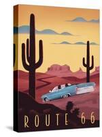 Route 66-Martin Wickstrom-Stretched Canvas
