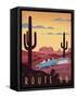 Route 66-Martin Wickstrom-Framed Stretched Canvas