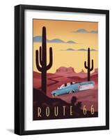 Route 66-Martin Wickstrom-Framed Giclee Print