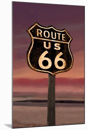 Route 66-Chris Consani-Mounted Art Print