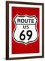 Route 69 HighwayPoster-null-Framed Art Print