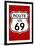 Route 69 HighwayPoster-null-Framed Art Print