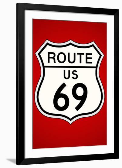 Route 69 HighwayPoster-null-Framed Art Print