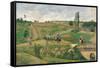 Route d'Ennery-Camille Pissarro-Framed Stretched Canvas