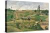 Route d'Ennery-Camille Pissarro-Stretched Canvas