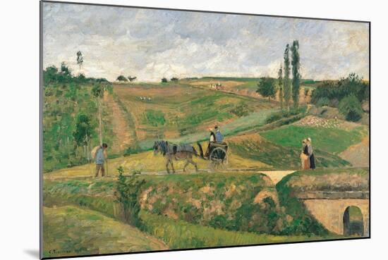 Route d'Ennery-Camille Pissarro-Mounted Art Print